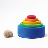 Sch&auml;lchensatz bunt, au&szlig;en blau