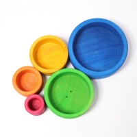 Sch&auml;lchensatz bunt, au&szlig;en blau