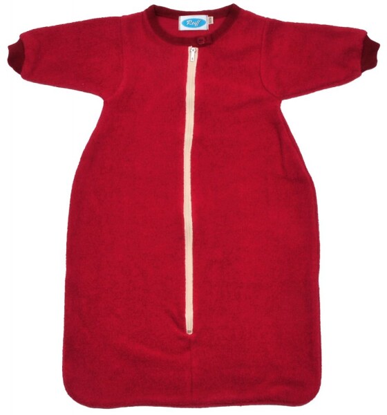 Schlafsack m. Arm Plüsch burgund