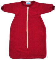Schlafsack m. Arm Pl&uuml;sch burgund