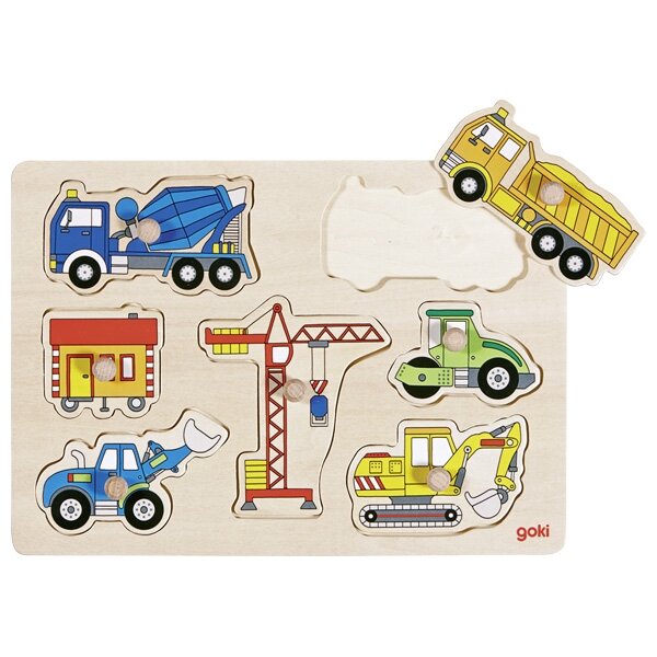 Steckpuzzle Baufahrzeuge
