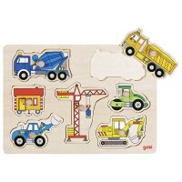 Steckpuzzle Baufahrzeuge