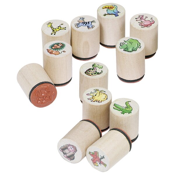 Stempel Wilde Tiere sortiert
