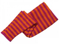 Strick-Legging geringelt beere-orange