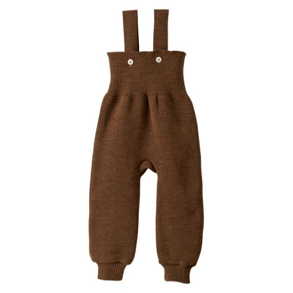 Strick-Trägerhose haselnuß
