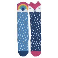 Kniestr&uuml;mpfe 2er Pack Rainbow Fox - 0-6 Monate