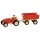 Traktor mit Anhänger rot