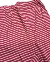 Unterhose lang Wolle/Seide pink geringelt