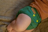 Woll&uuml;berhose Klett Green Herringbone  - Mini Onesize