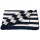 Wickeldecke 80x90cm Wolle marine/natur