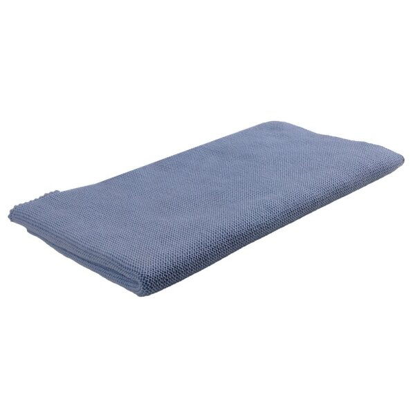 Wickeldecke 80x95cm Wolle hellblau