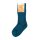 Wollsocke pflanzengefärbt indigo