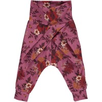 Falten-Pumphose Blumen lila - 86