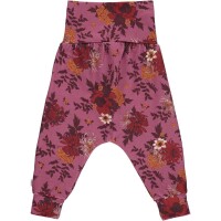 Falten-Pumphose Blumen lila - 86