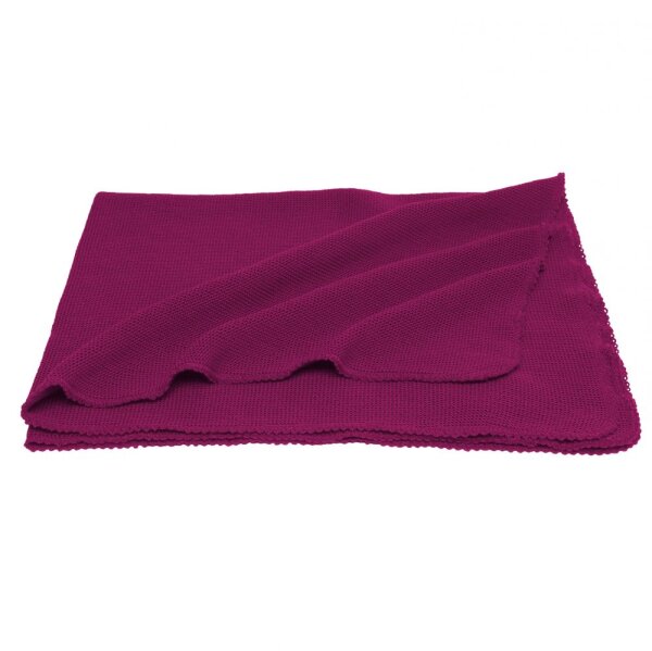 Wickeldecke 80x95cm Wolle beere