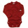 Wickelbody Langarm Wolle/Seide rot