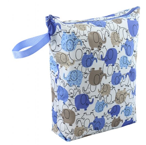 Blueberry Wetbag Blue Elephants