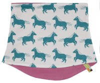 Schlauchschal Fleece Pferde grape - Onesize