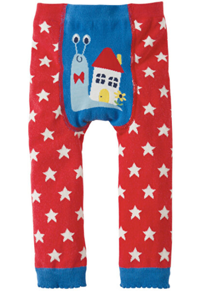 Leggings Schnecke Sterne tomate