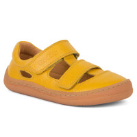 Barefoot Doppelklett Sandale yellow - 28
