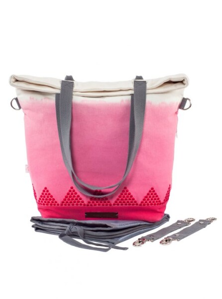 Wickeltasche Magical Mountain pink dip dye