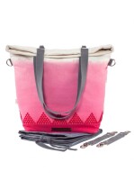 Wickeltasche Magical Mountain pink dip dye