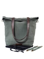 Wickeltasche Little Wanderer Oliv Leather