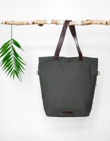 Wickeltasche Little Wanderer Oliv Leather