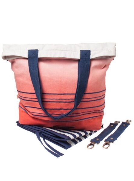 Wickeltasche New Moon Coral Red Dip Dye
