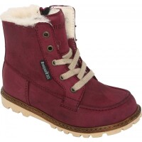 Terry Schn&uuml;rboots gef&uuml;ttert bordeaux