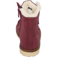 Terry Schn&uuml;rboots gef&uuml;ttert bordeaux