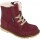 Terry Schnürboots gefüttert bordeaux