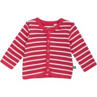 Cardigan Streifen rot