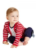 Cardigan Streifen rot