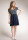 Still-Kleid Simone kurzarm midnight blue/off white