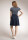 Still-Kleid Simone kurzarm midnight blue/off white