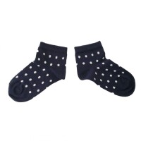 Kurzsocken Punkte marine-wei&szlig;