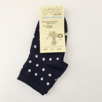 Kurzsocken Punkte marine-wei&szlig;