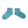 Kurzsocken Punkte türkisblau-weiß