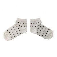 Kurzsocken Punkte wei&szlig;-schattengrau