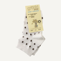 Kurzsocken Punkte wei&szlig;-schattengrau