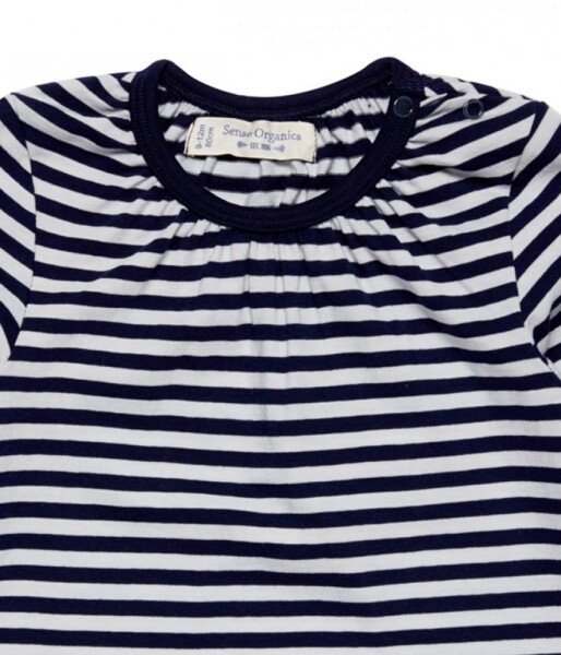 Selly Langarmshirt geringelt navy