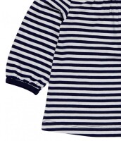 Selly Langarmshirt geringelt navy