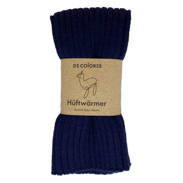 Hüftwärmer Alpaka marine - M