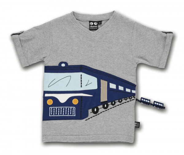 UBANG T-Shirt Zug grau