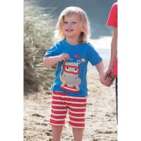Little Stripy Shorts tomate/wei&szlig;