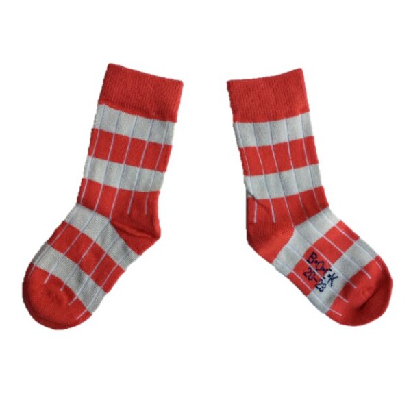 Socken Bambus red-white