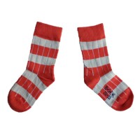 Socken Bambus red-white