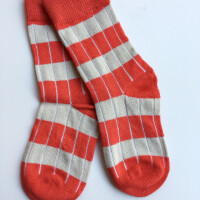 Socken Bambus red-white
