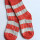 Socken Bambus red-white